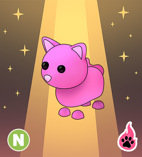 Neon Pink Cat